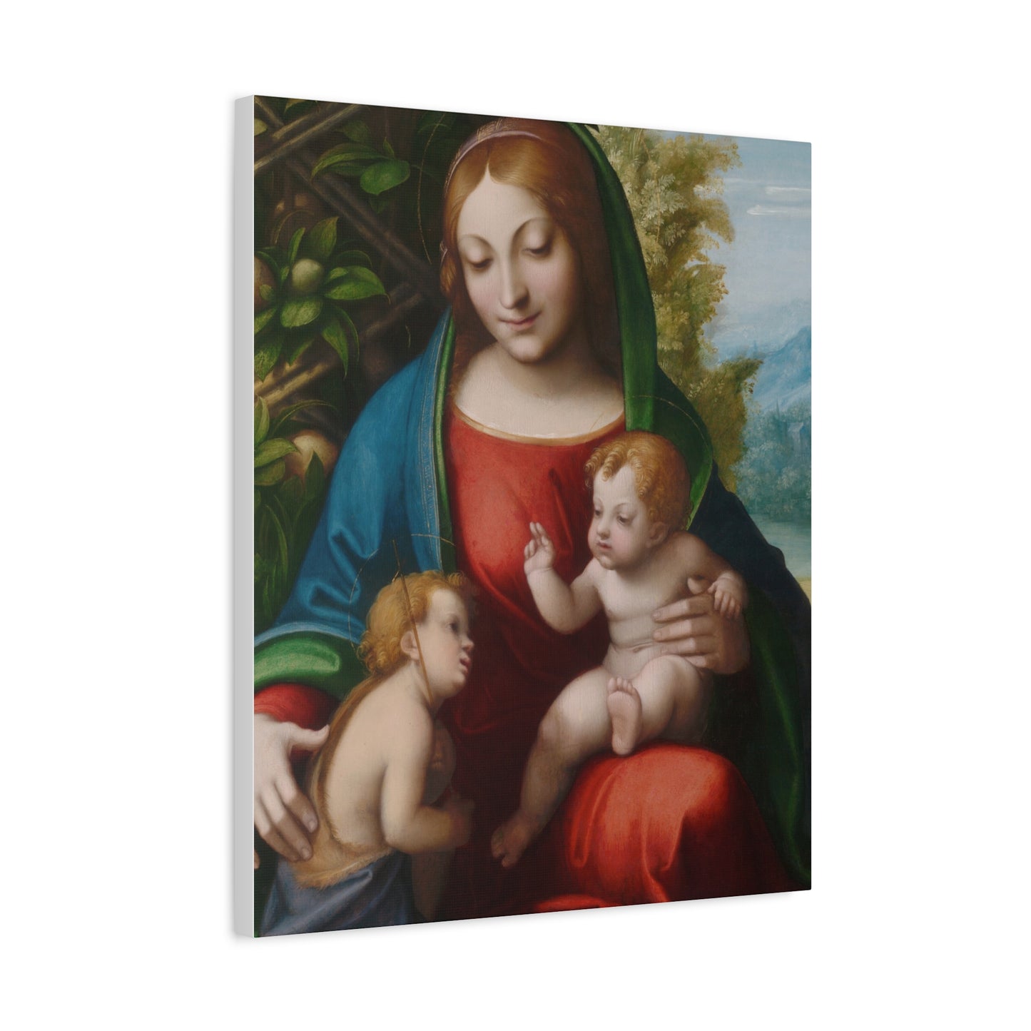 Virgin and Child with the Young Saint John the Baptist (c. 1515) by Correggio Canvas
