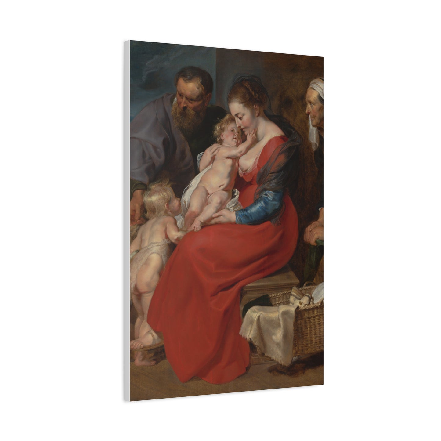 The Holy Family with Saints Elizabeth and John the Baptist (c. 1615) by Peter Paul Rubens Canvas