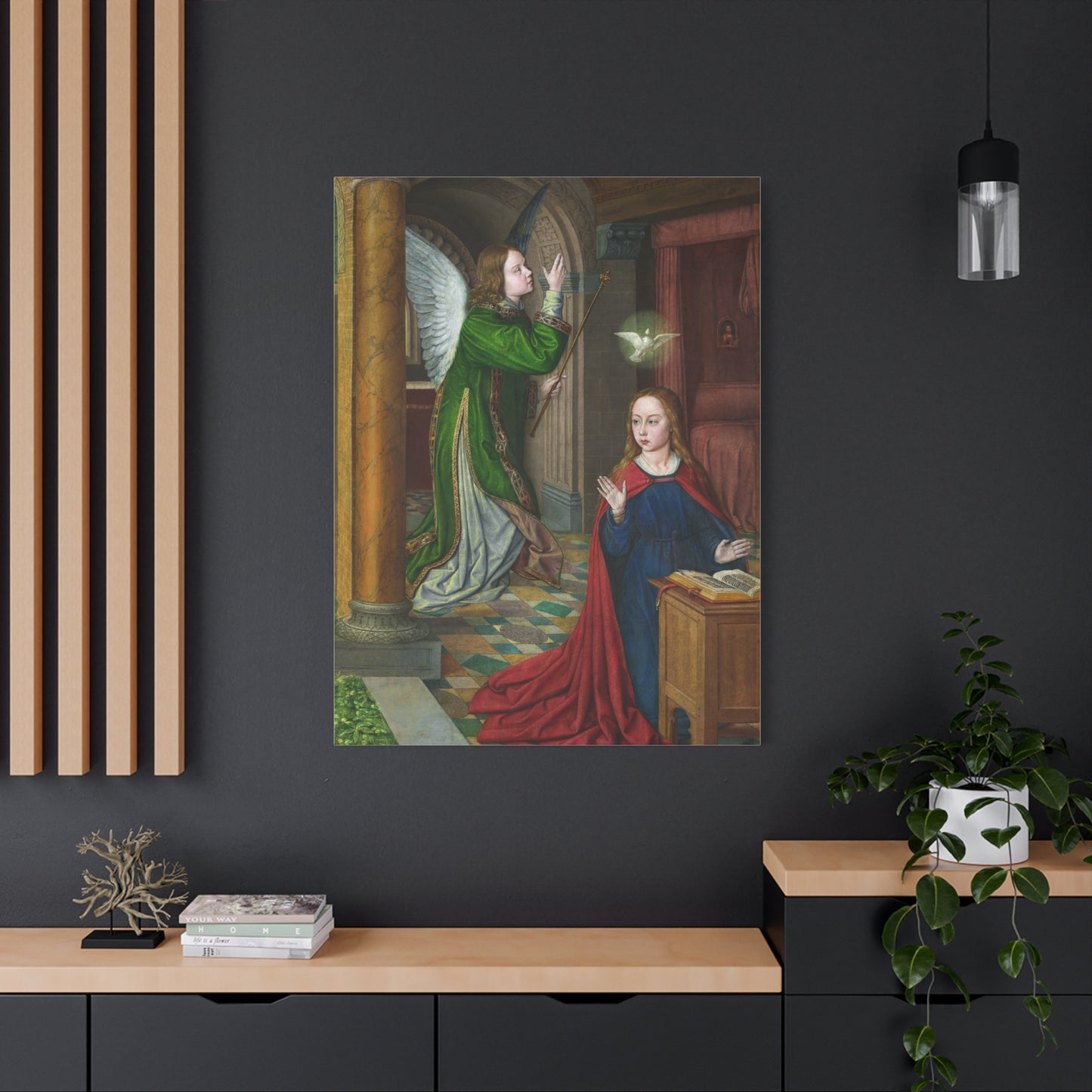 The Annunciation (1490–95) by Jean Hey Canvas