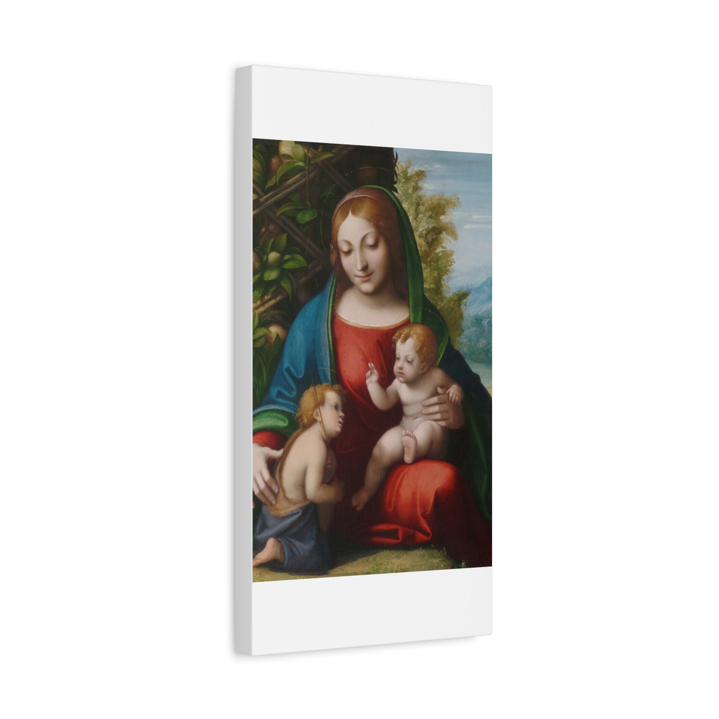 Virgin and Child with the Young Saint John the Baptist (c. 1515) by Correggio Canvas