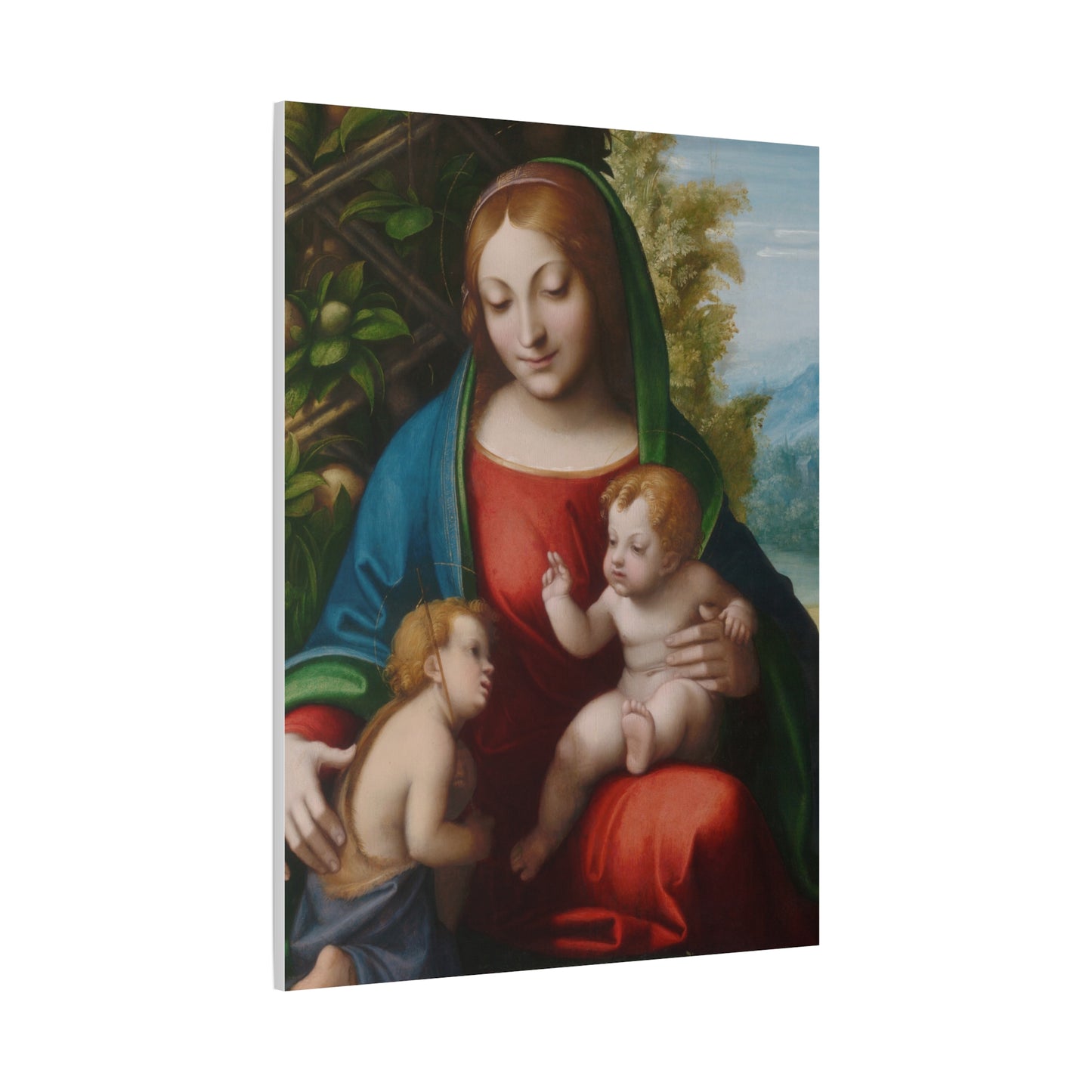 Virgin and Child with the Young Saint John the Baptist (c. 1515) by Correggio Canvas