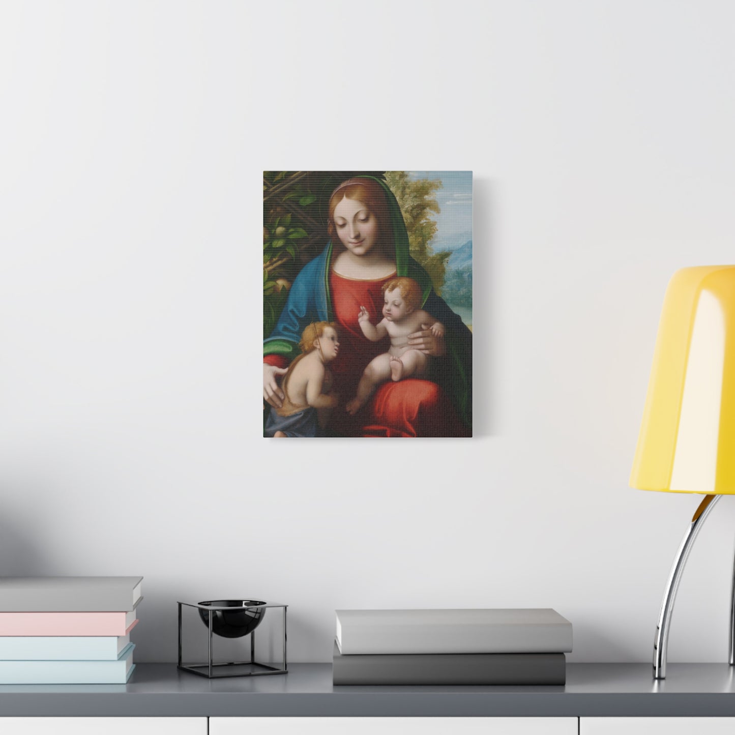 Virgin and Child with the Young Saint John the Baptist (c. 1515) by Correggio Canvas