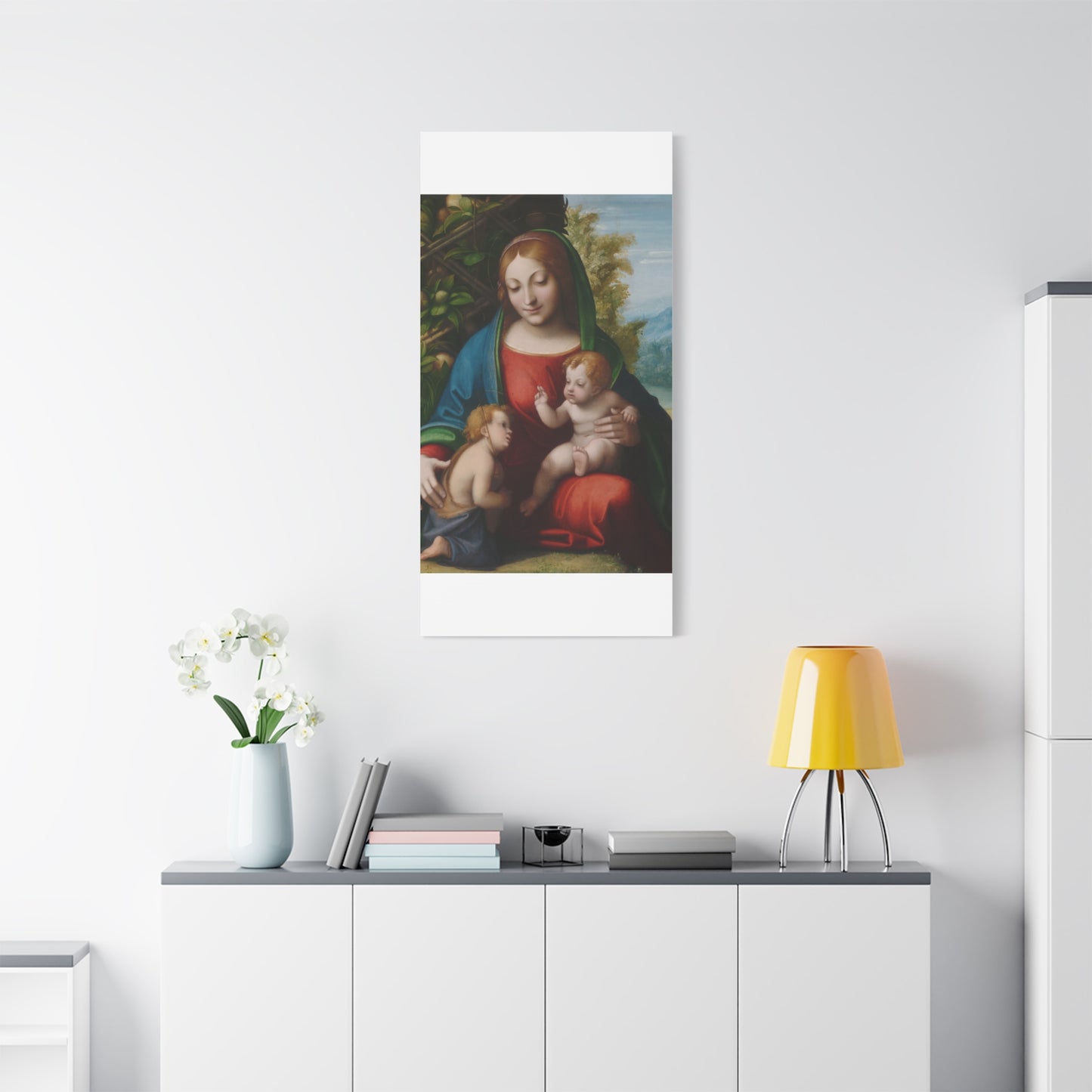 Virgin and Child with the Young Saint John the Baptist (c. 1515) by Correggio Canvas