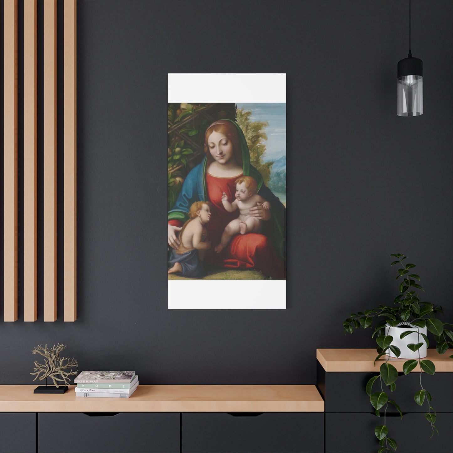 Virgin and Child with the Young Saint John the Baptist (c. 1515) by Correggio Canvas