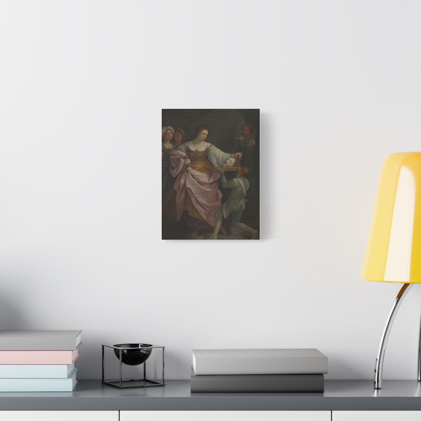 Classical Portrait Canvas Print — Romantic 17th-Century Figure Painting on Matte Stretched Canvas