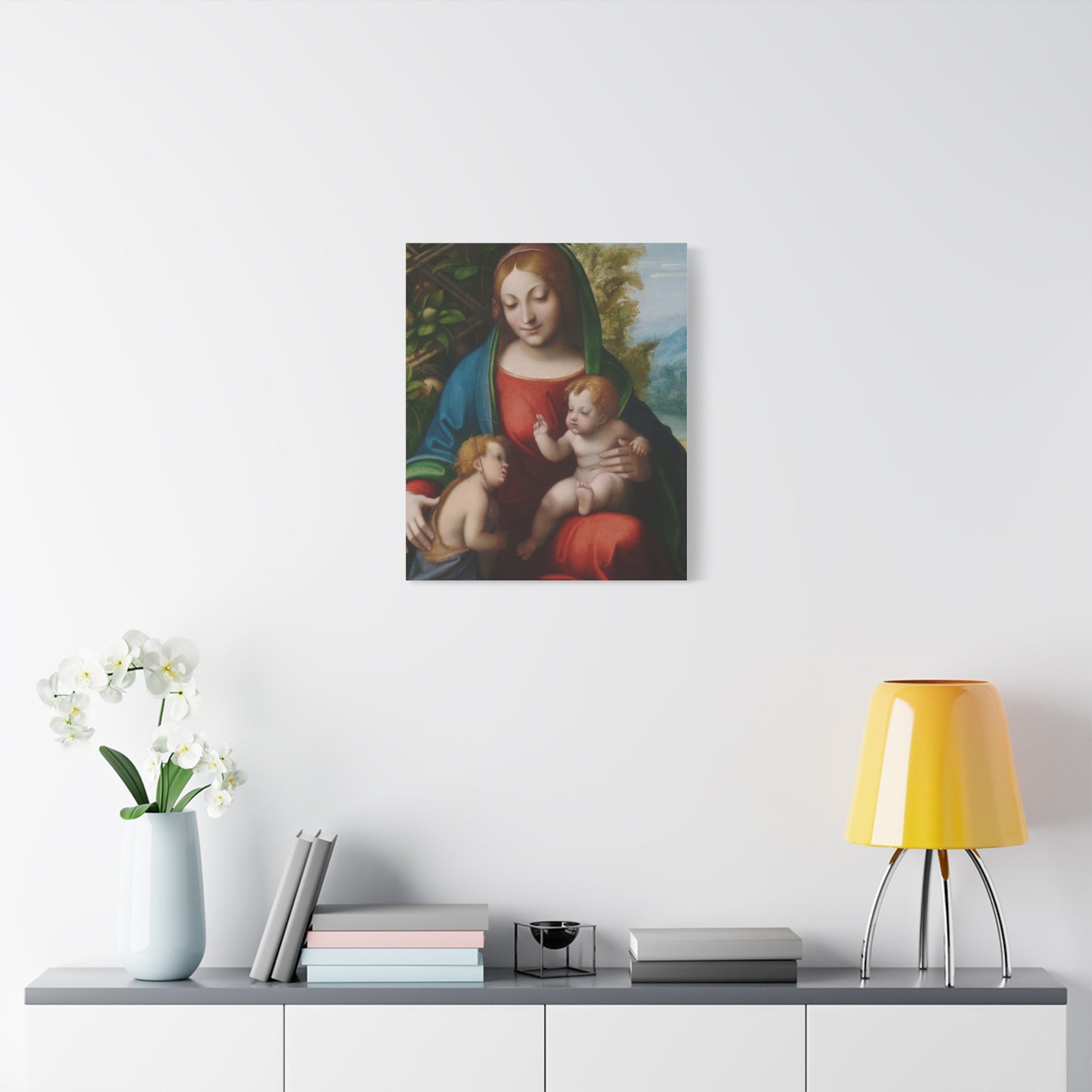Virgin and Child with the Young Saint John the Baptist (c. 1515) by Correggio Canvas