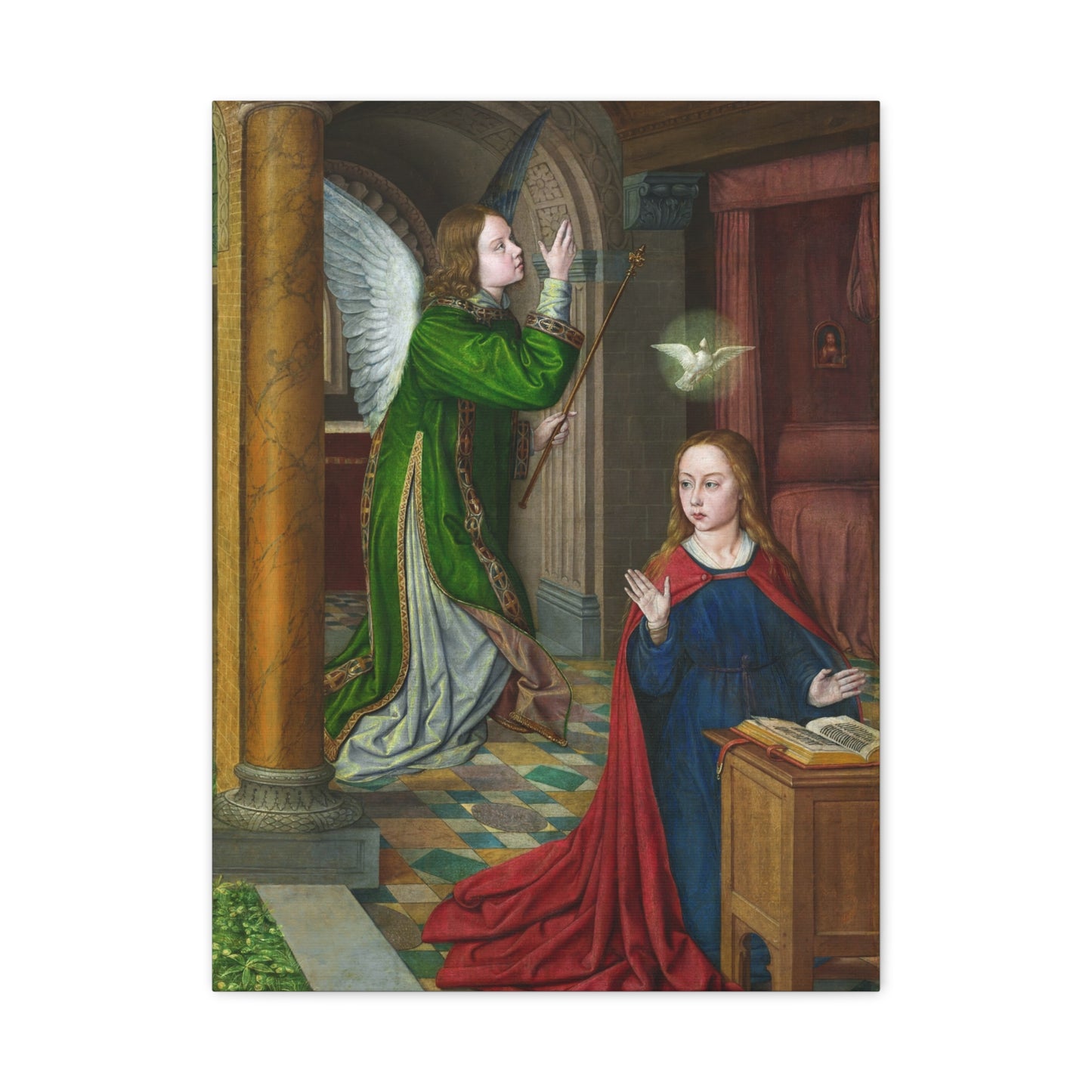 The Annunciation (1490–95) by Jean Hey Canvas