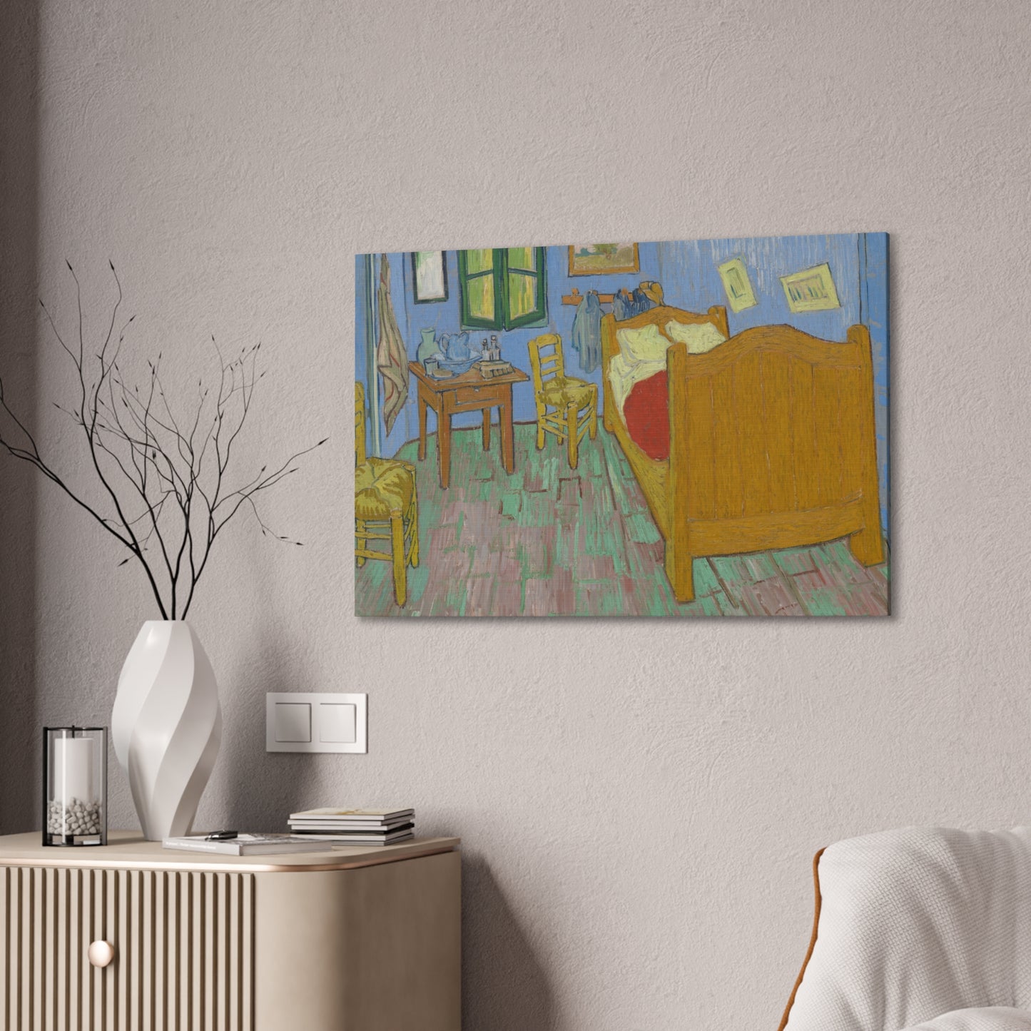 The Bedroom (1889) by Vincent Van Gogh Canvas
