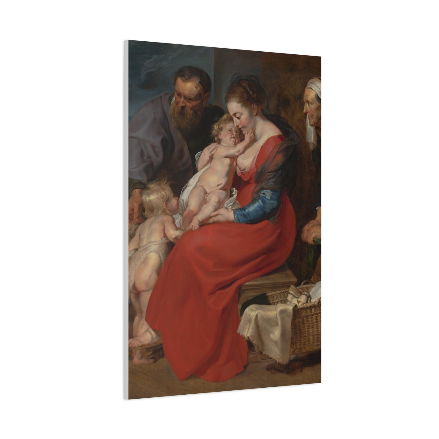The Holy Family with Saints Elizabeth and John the Baptist (c. 1615) by Peter Paul Rubens Canvas