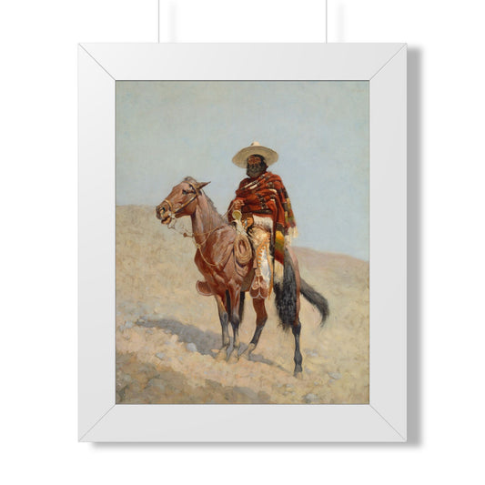 Framed Poster of "A Mexican Vaquero" (1890) by Frederic Remington