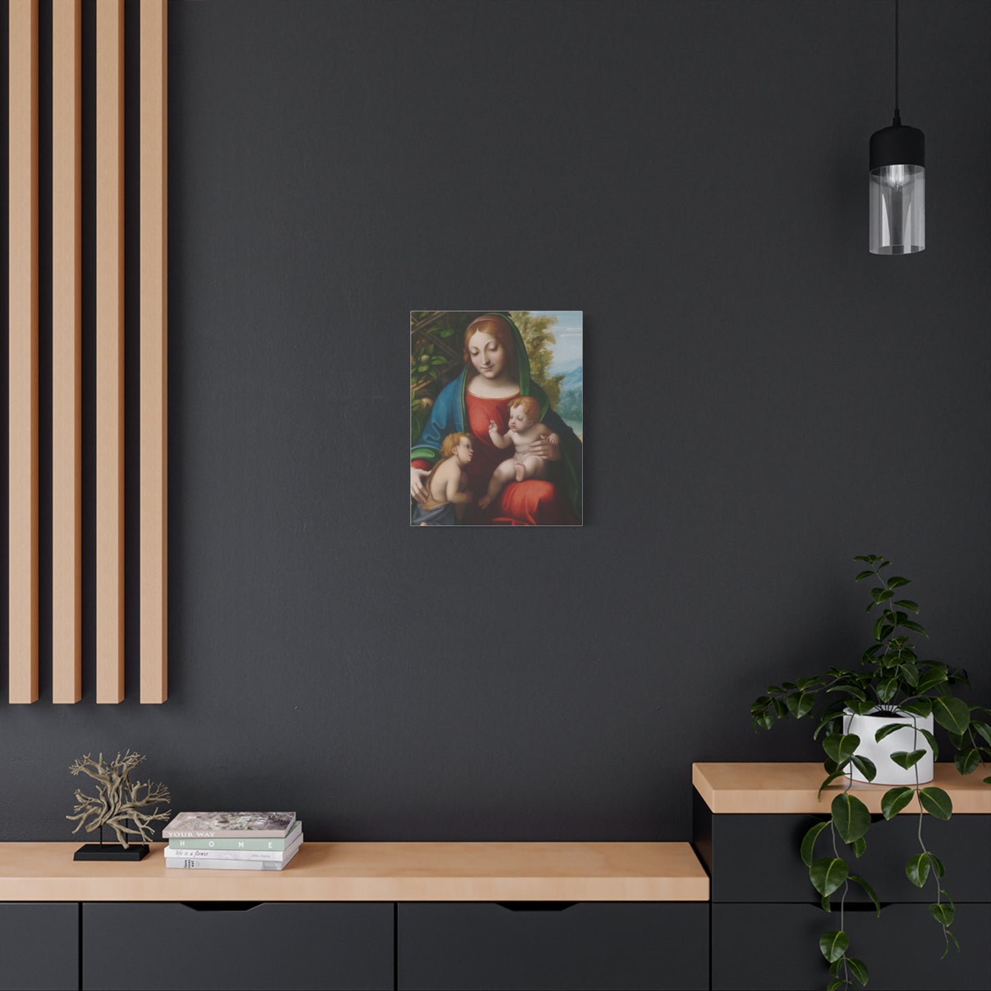 Virgin and Child with the Young Saint John the Baptist (c. 1515) by Correggio Canvas