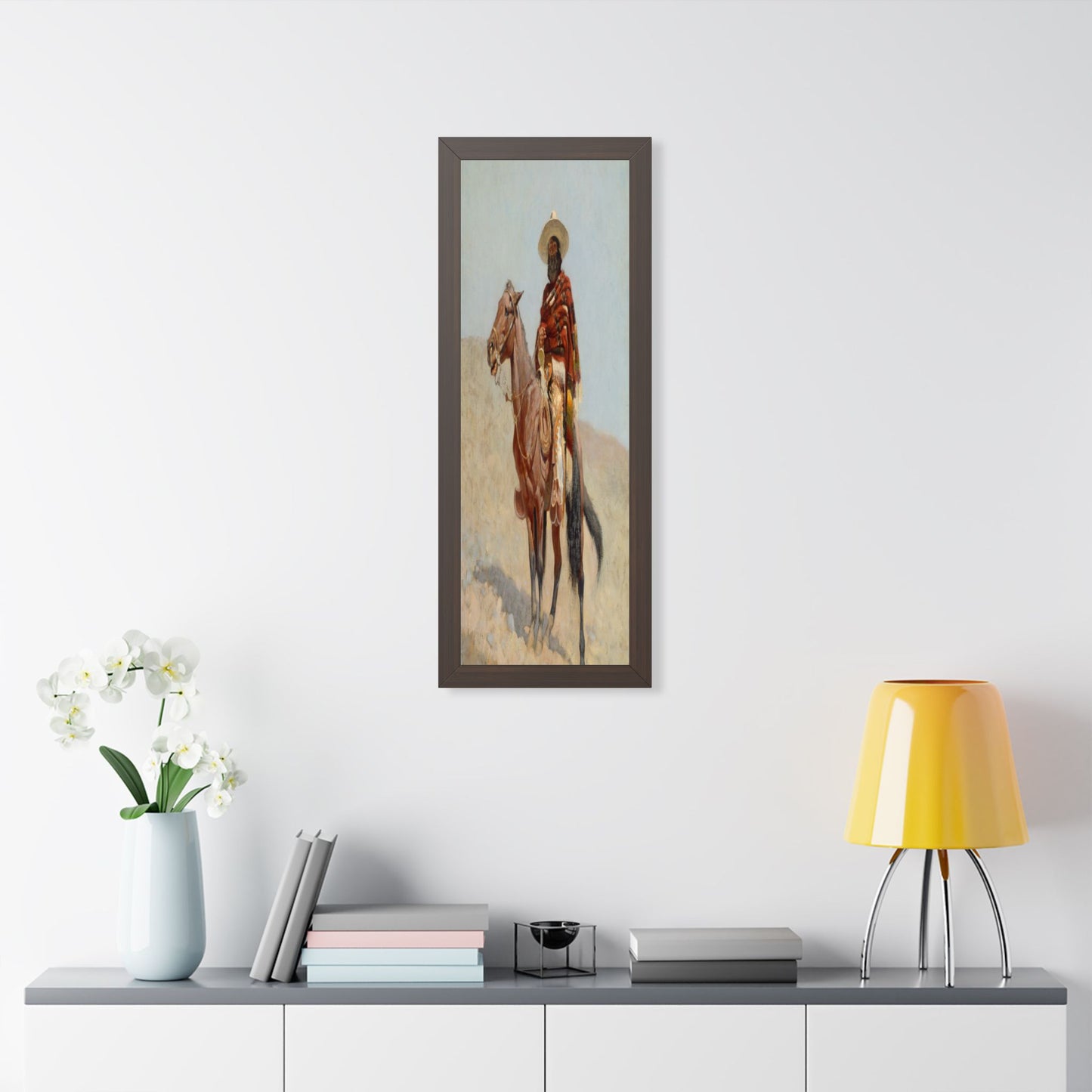 Framed Poster of A Mexican Vaquero (1890) by Frederic Remington
