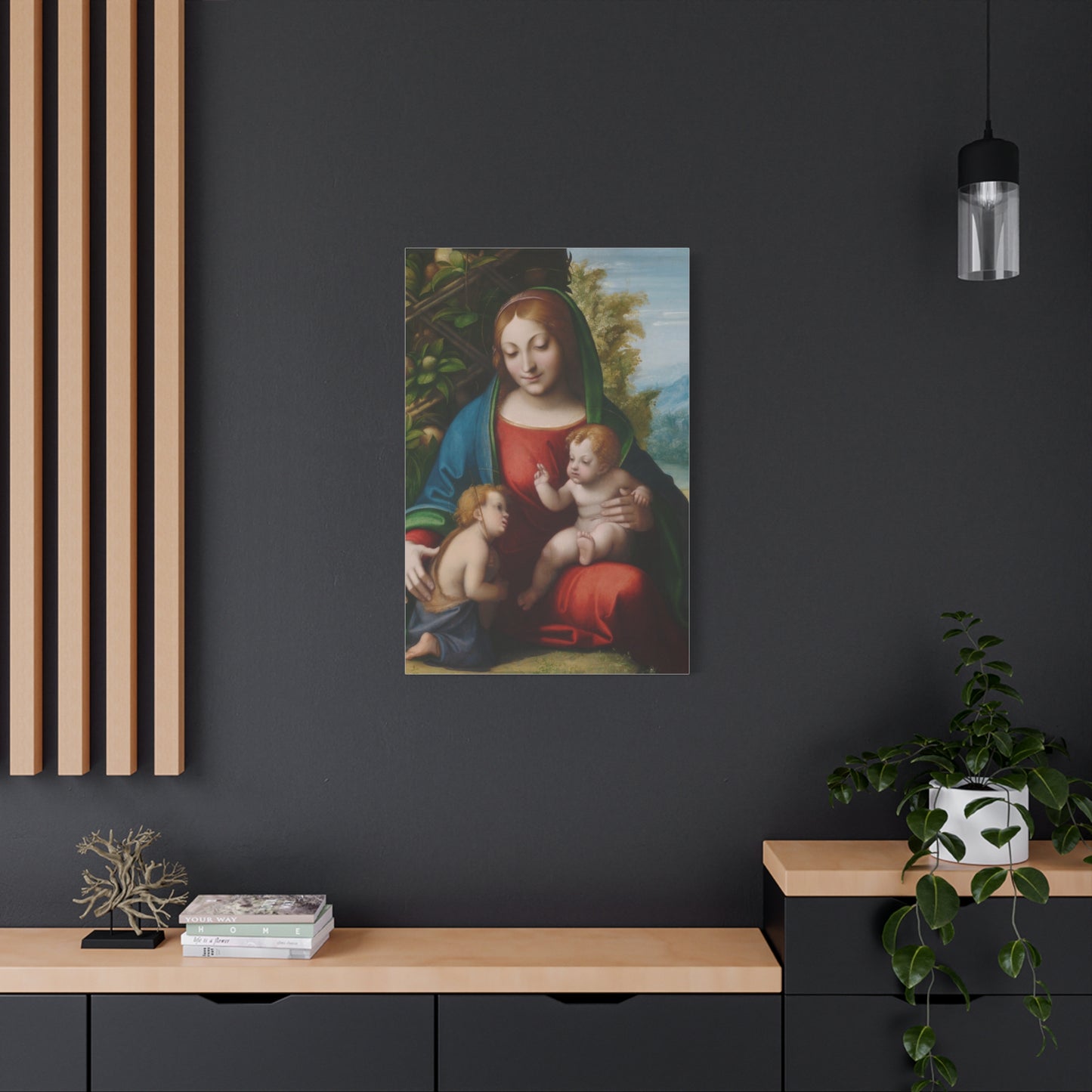 Virgin and Child with the Young Saint John the Baptist (c. 1515) by Correggio Canvas