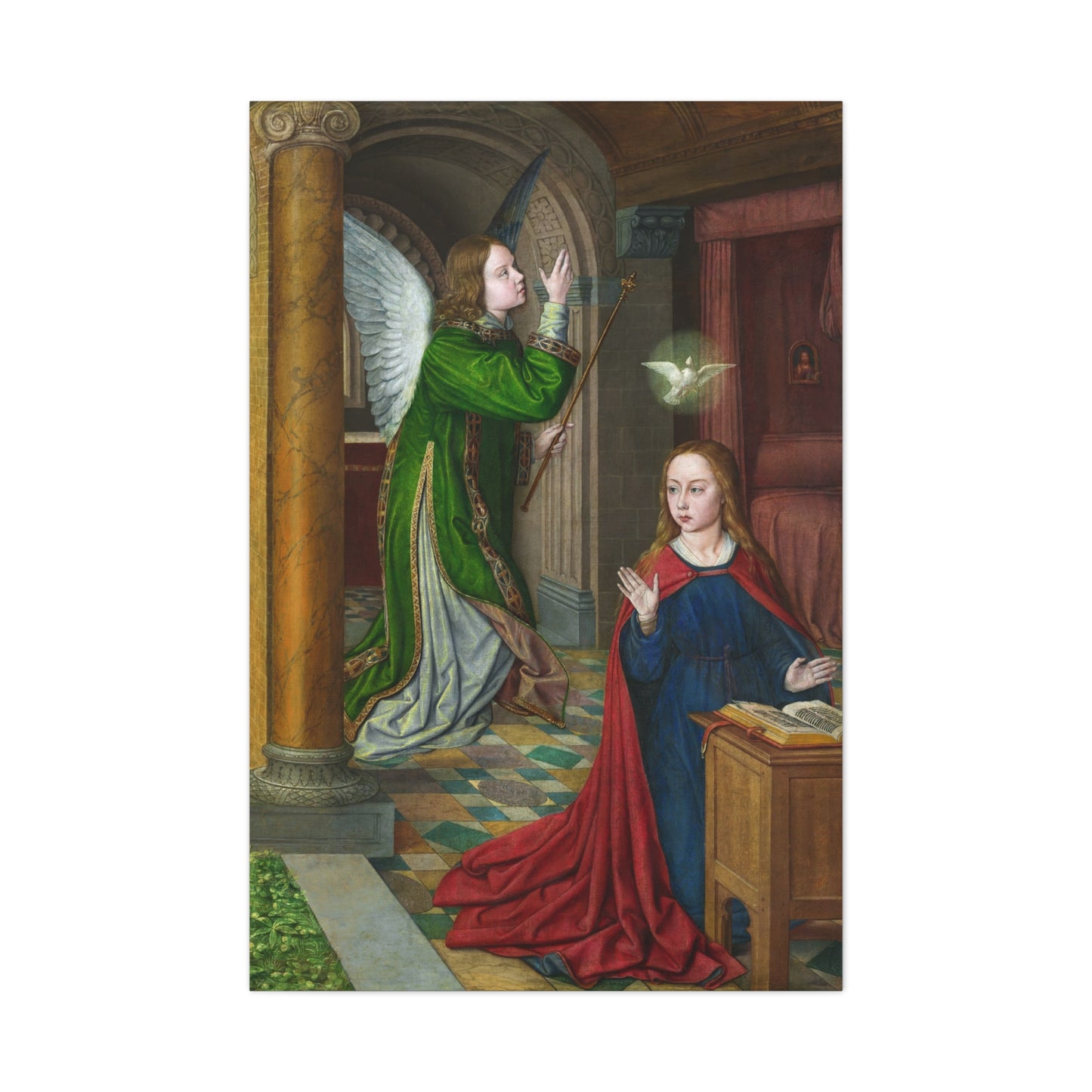 The Annunciation (1490–95) by Jean Hey Canvas