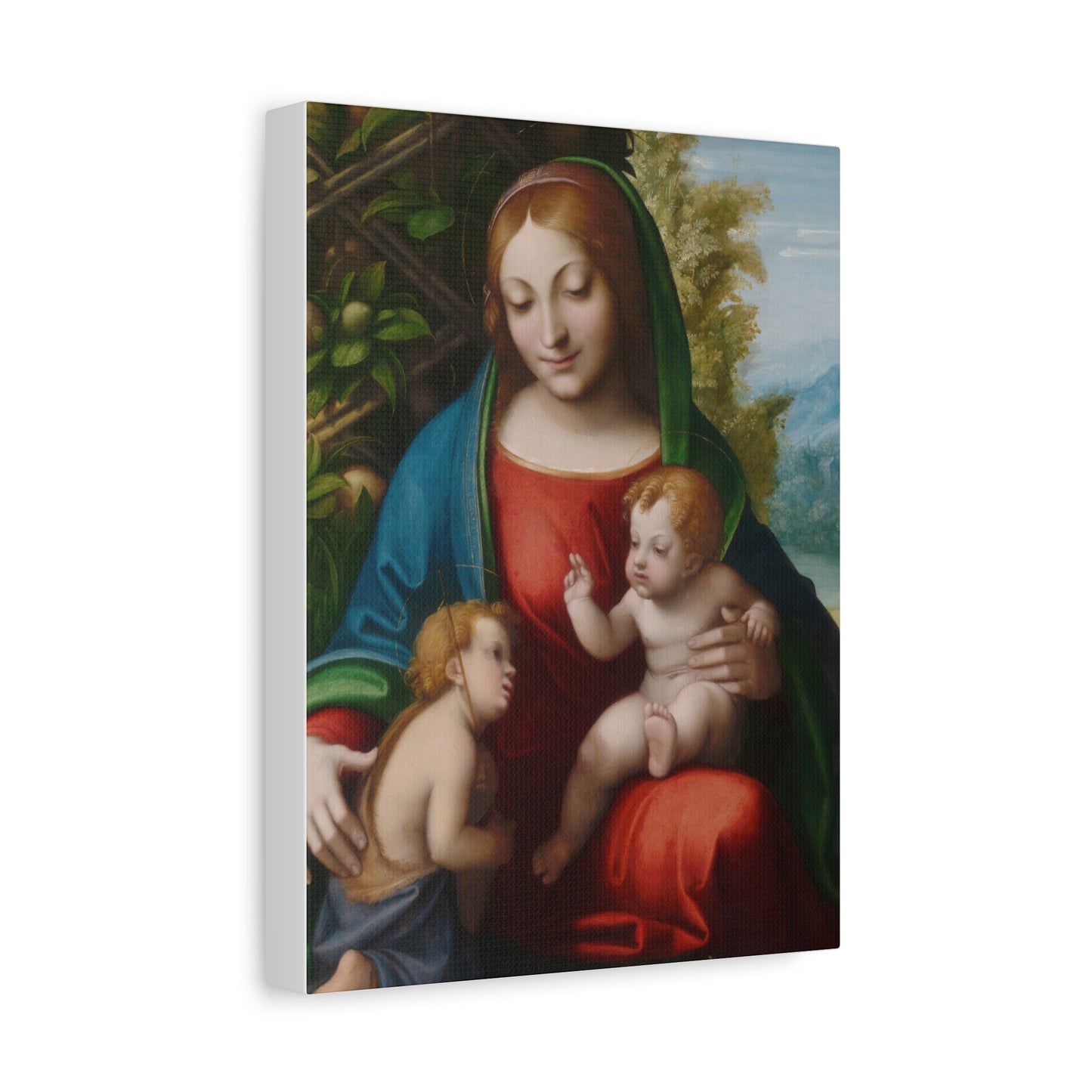Virgin and Child with the Young Saint John the Baptist (c. 1515) by Correggio Canvas