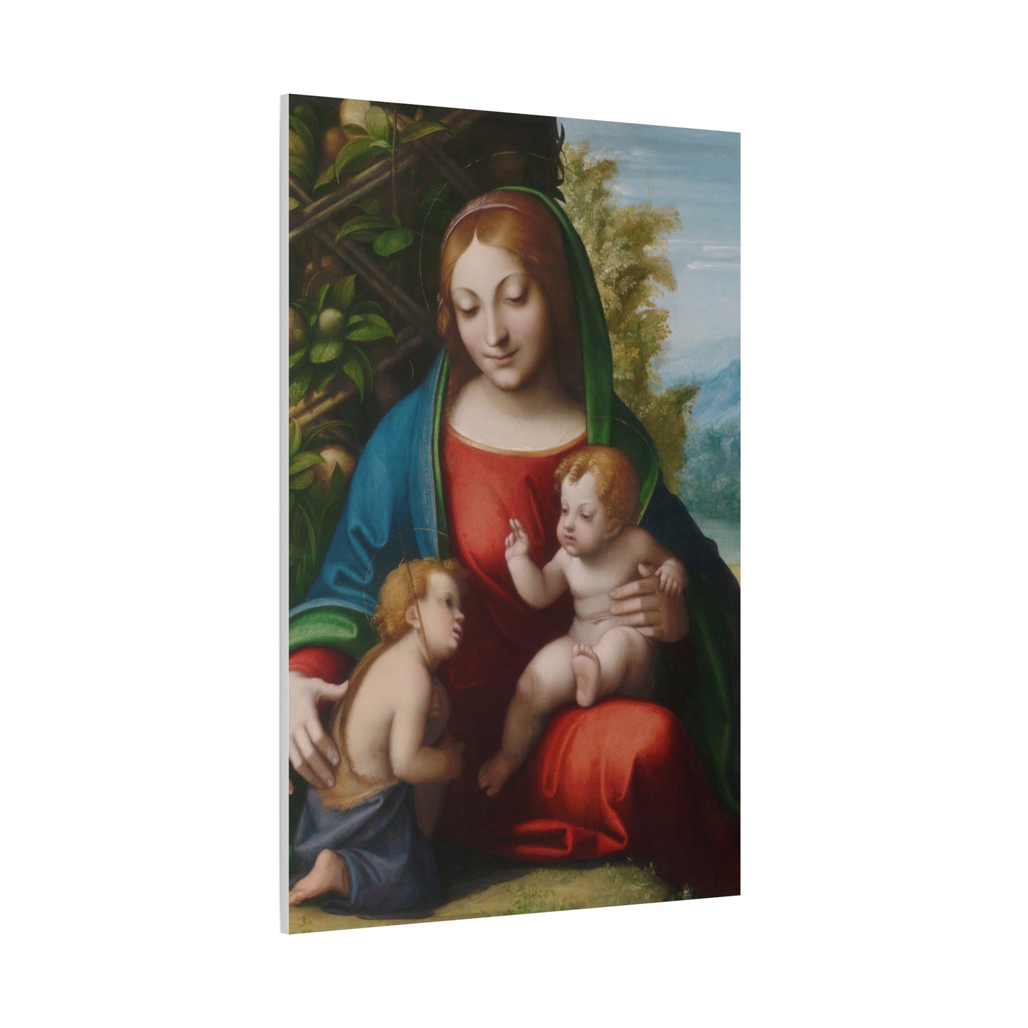 Virgin and Child with the Young Saint John the Baptist (c. 1515) by Correggio Canvas