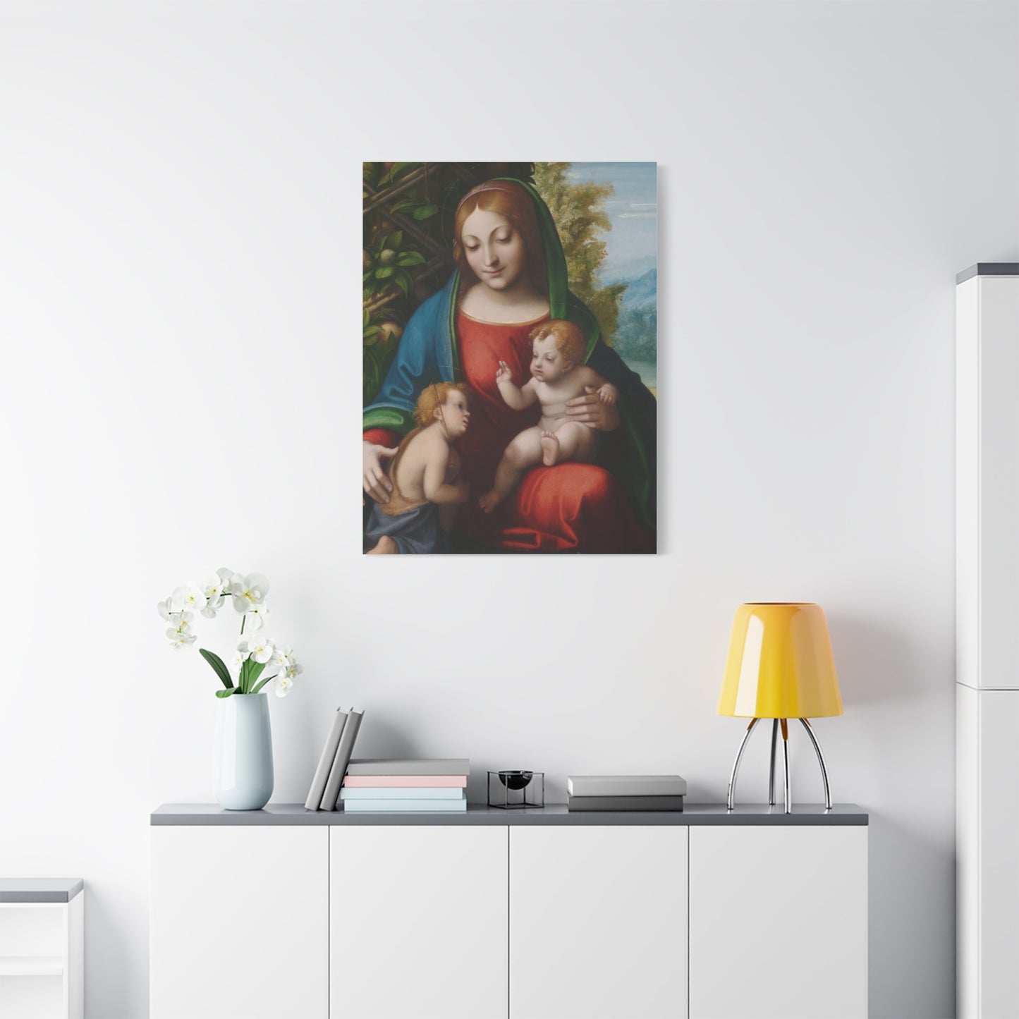 Virgin and Child with the Young Saint John the Baptist (c. 1515) by Correggio Canvas