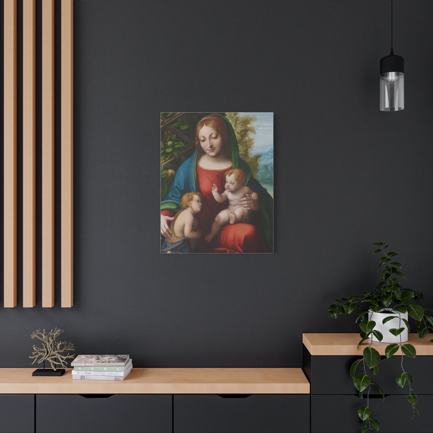 Virgin and Child with the Young Saint John the Baptist (c. 1515) by Correggio Canvas