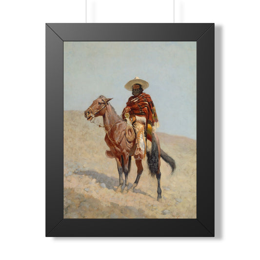 Framed Poster of A Mexican Vaquero (1890) by Frederic Remington